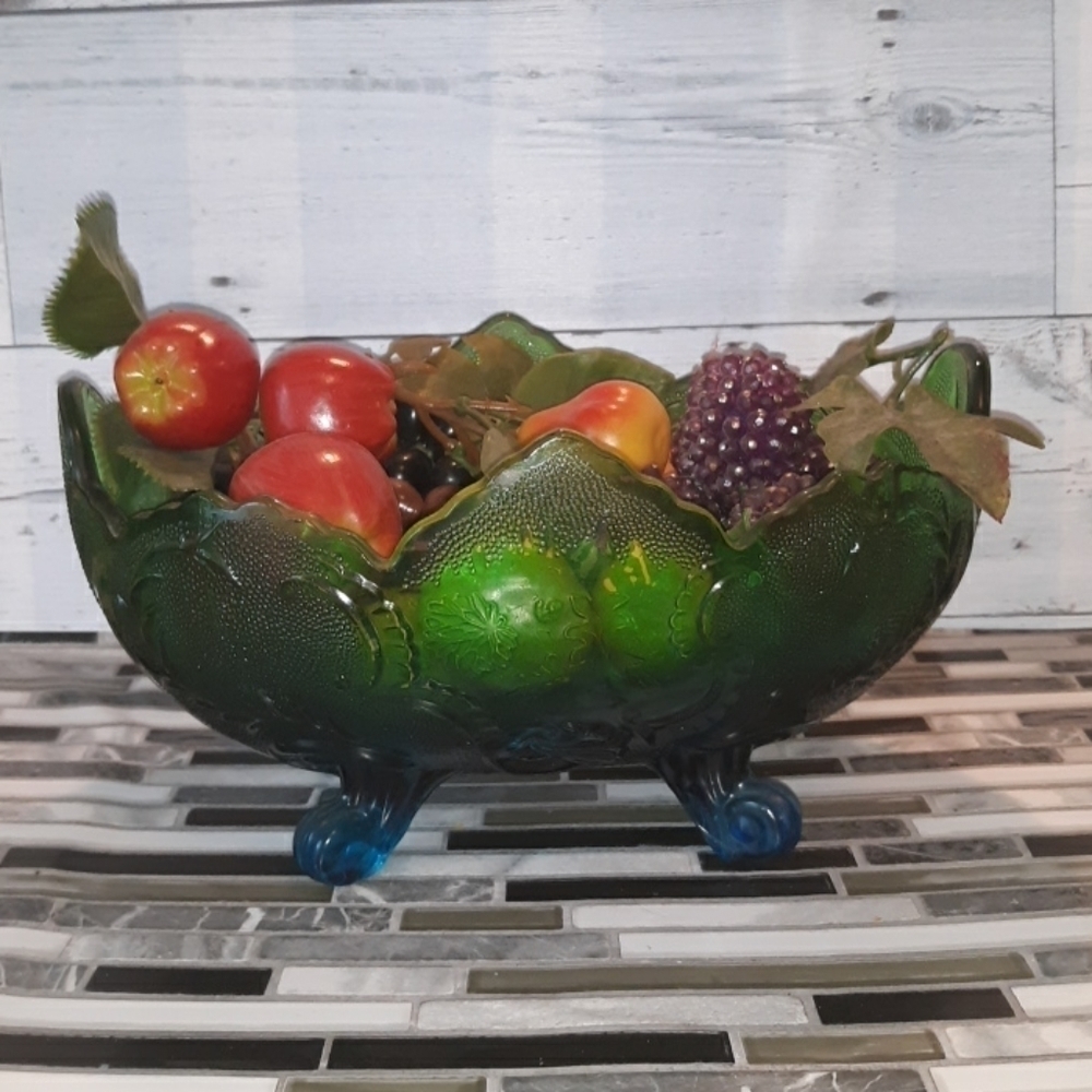 Vintage 1970s mid-century modern fruit bowl